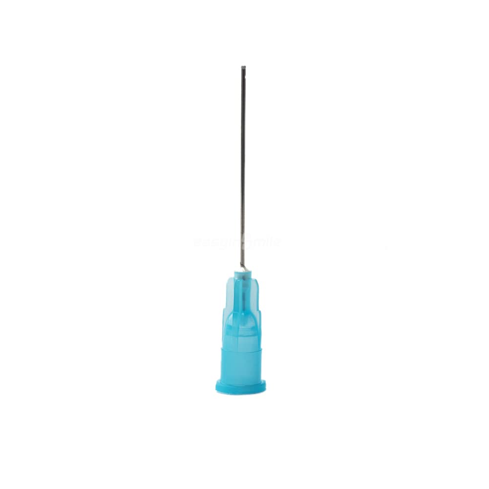 SNAWOP Dental Endo Irrigation Syringe Needle Tips 50PCS End-Closed Side Hole 23G/27G/30G (27G,Yellow)