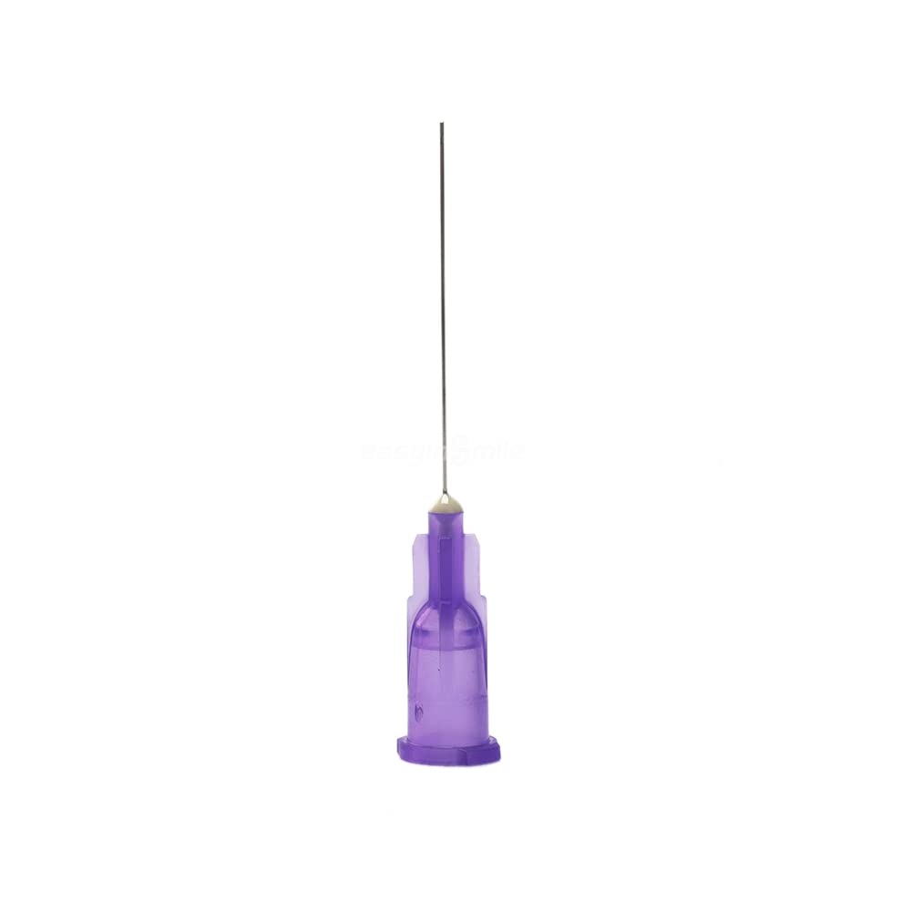 SNAWOP Dental Endo Irrigation Syringe Needle Tips 50PCS End-Closed Side Hole 23G/27G/30G (27G,Yellow)