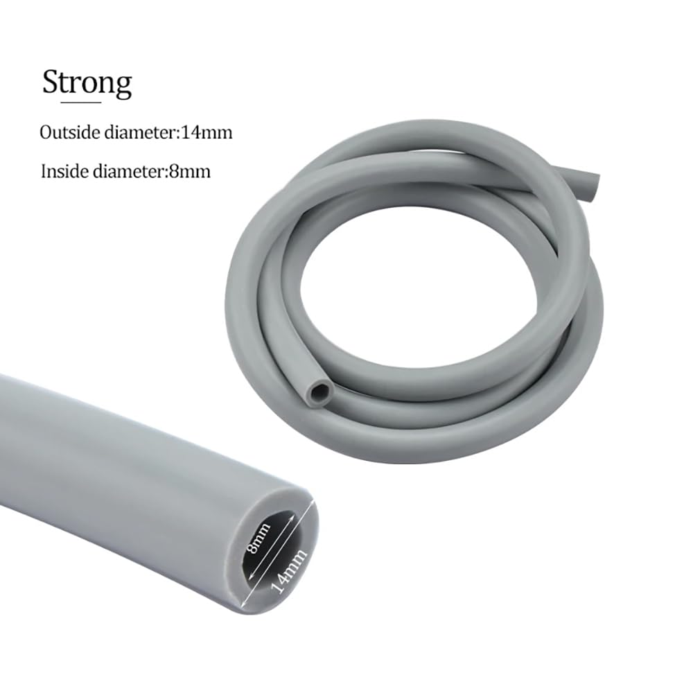 Silicone Hose Tube Pipe for Dental Saliva Ejector Suction Valves Strong Hve Weak SE Adaptor (2pcs, strong weak)