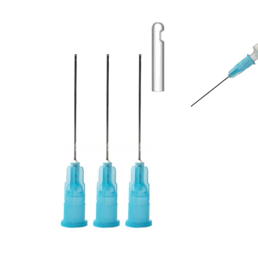 SNAWOP Dental Endo Irrigation Syringe Needle Tips 50PCS End-Closed Side Hole 23G/27G/30G (27G,Yellow)
