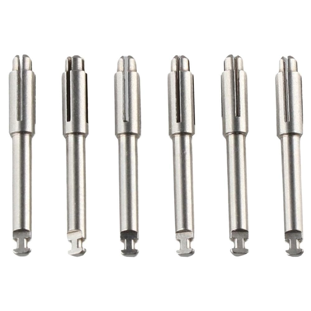 6pcs Dental Mandrel Soflex Type Disc Fit Shank for Polishing Disk,Stainless Steel Mandrel Composite Tools