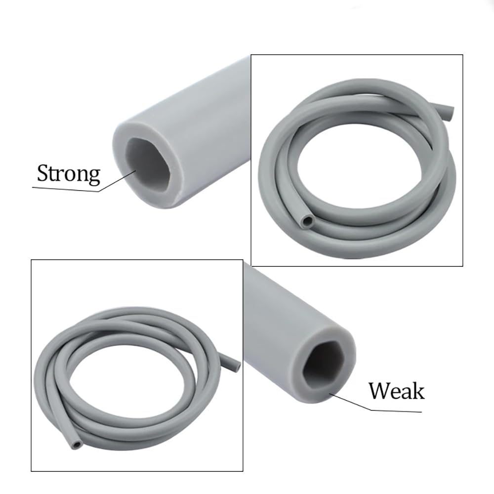 Silicone Hose Tube Pipe for Dental Saliva Ejector Suction Valves Strong Hve Weak SE Adaptor (2pcs, strong weak)