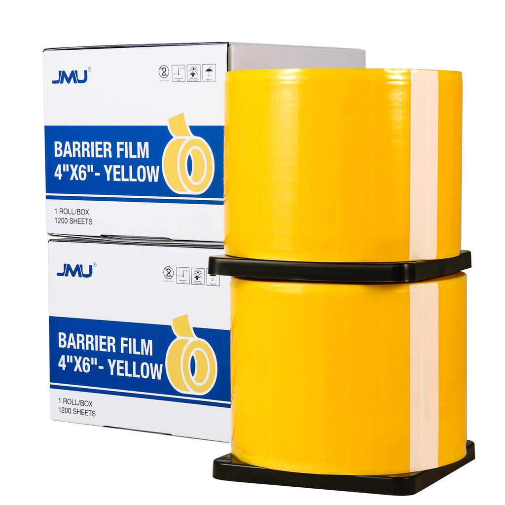 JMU Blue Barrier Film, Barrier Film Tattoo 4" x 6" Barrier Tape, Dental Barrier Film Roll (1 Rolls, 1200 Sheets)