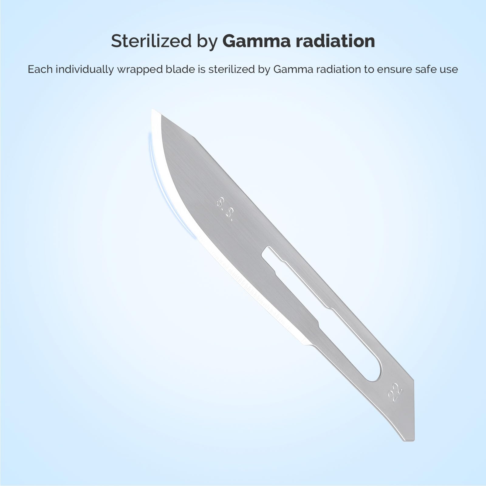 JMU 100pcs Disposable Sterile Surgical Scalpel Blades #15 | Individually Foil Wrapped, Stainless Steel Scalpel Blades