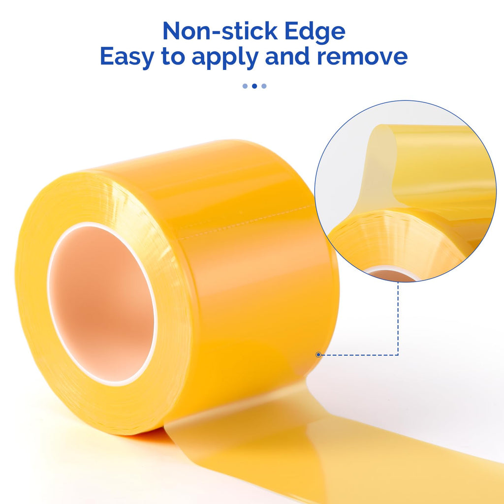 JMU Blue Barrier Film, Barrier Film Tattoo 4" x 6" Barrier Tape, Dental Barrier Film Roll (1 Rolls, 1200 Sheets)