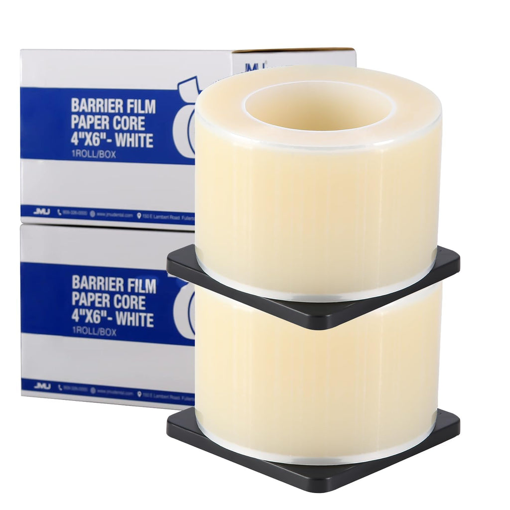 JMU Blue Barrier Film, Barrier Film Tattoo 4" x 6" Barrier Tape, Dental Barrier Film Roll (1 Rolls, 1200 Sheets)