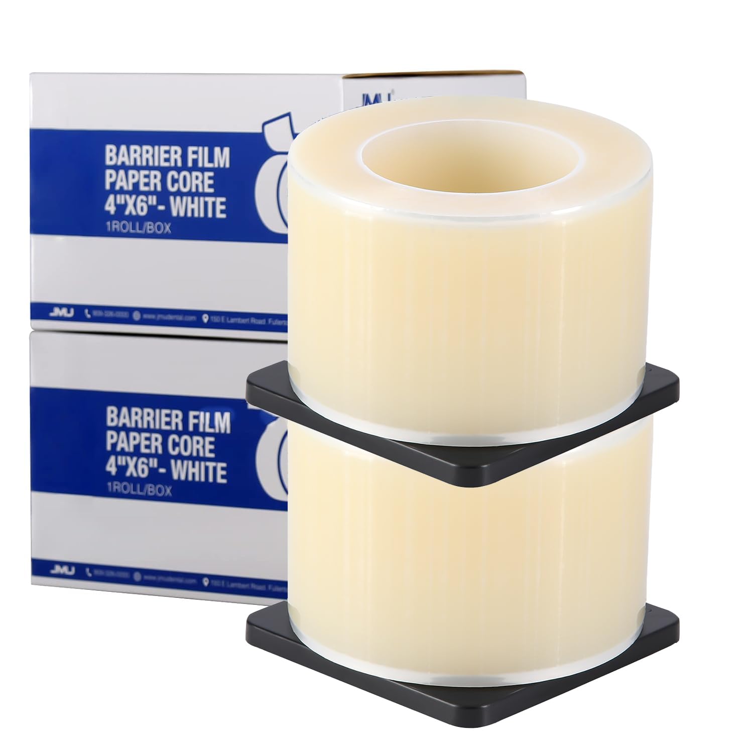 JMU Blue Barrier Film, Barrier Film Tattoo 4" x 6" Barrier Tape, Dental Barrier Film Roll (1 Rolls, 1200 Sheets)