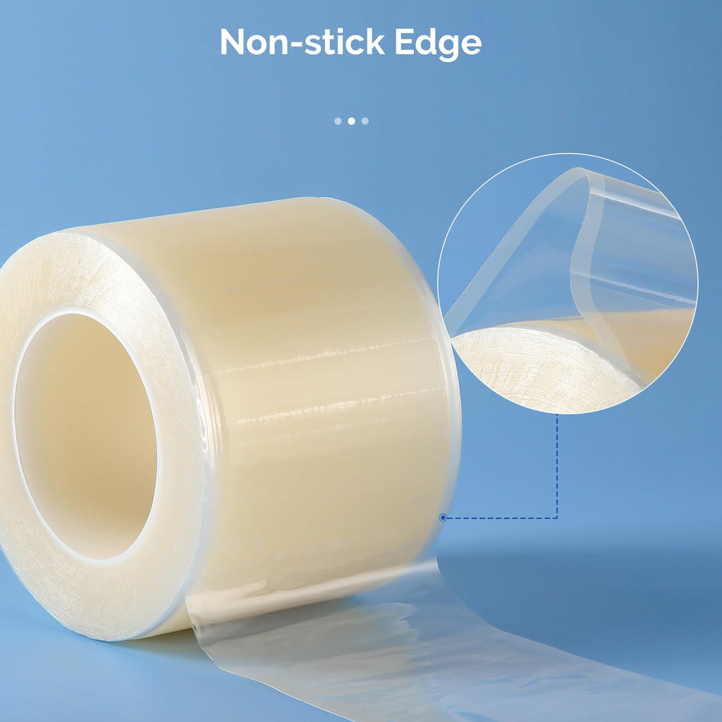JMU Blue Barrier Film, Barrier Film Tattoo 4" x 6" Barrier Tape, Dental Barrier Film Roll (1 Rolls, 1200 Sheets)