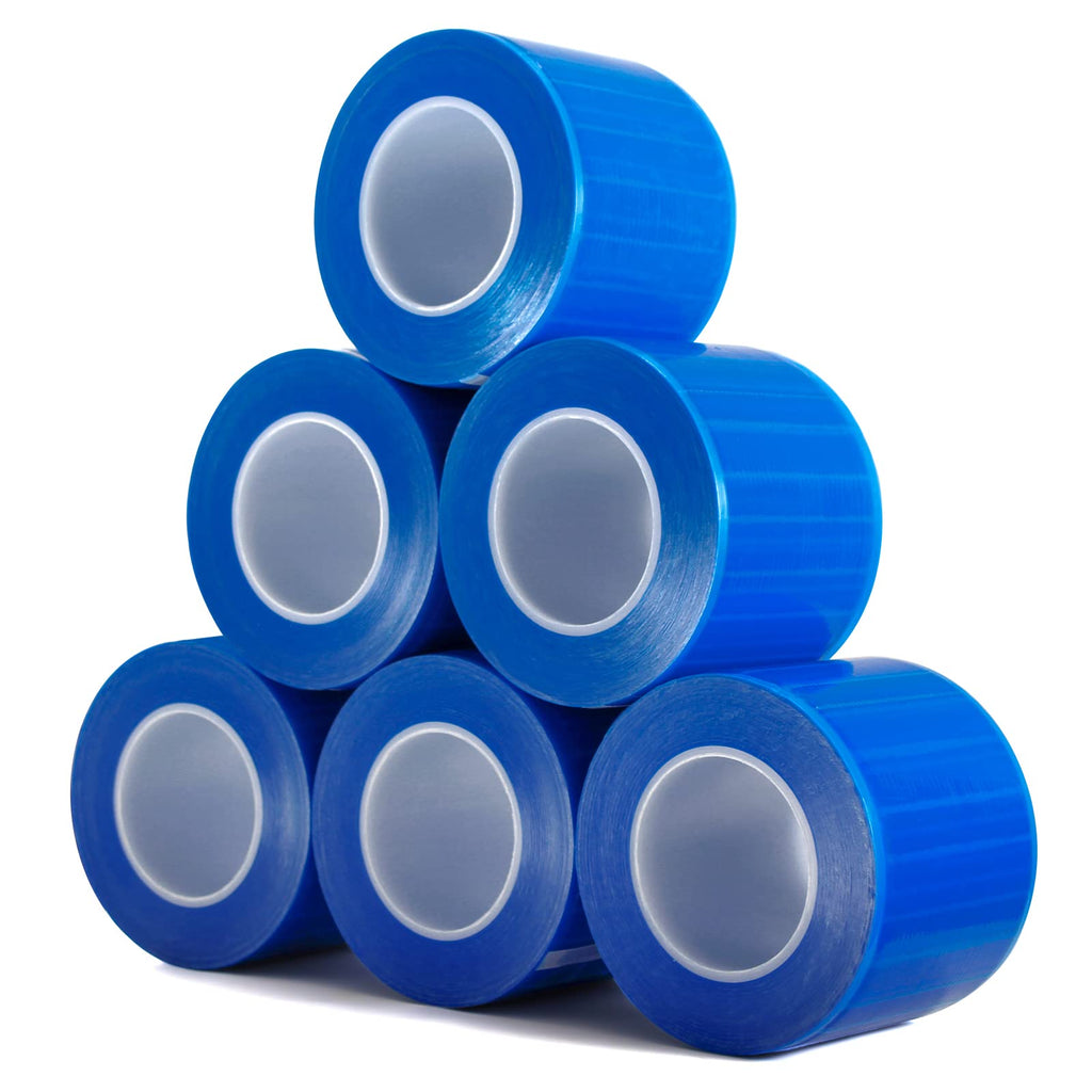 JMU Blue Barrier Film, Barrier Film Tattoo 4" x 6" Barrier Tape, Dental Barrier Film Roll (1 Rolls, 1200 Sheets)