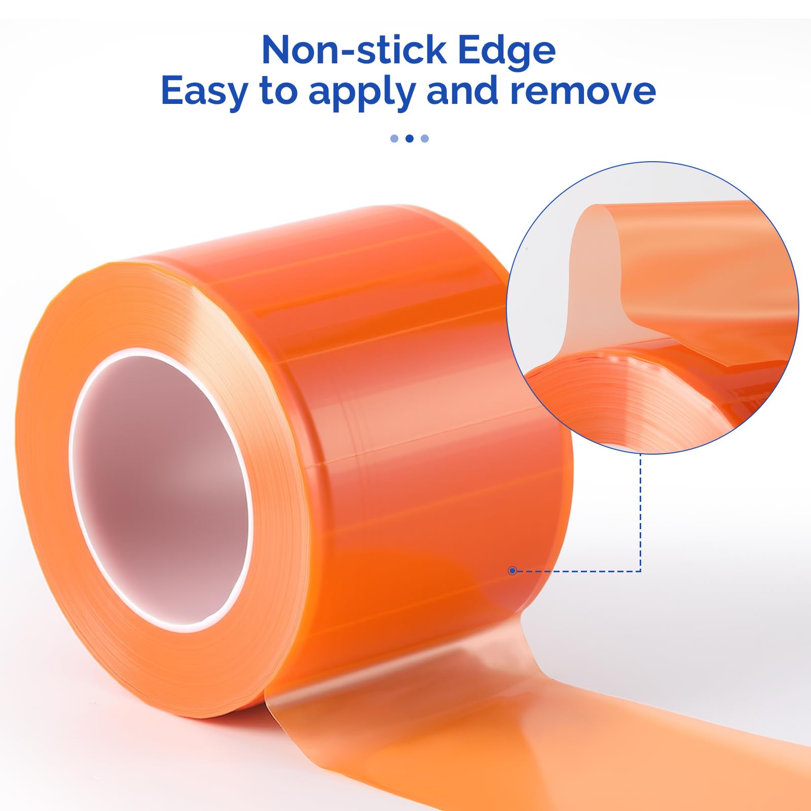 JMU Blue Barrier Film, Barrier Film Tattoo 4" x 6" Barrier Tape, Dental Barrier Film Roll (1 Rolls, 1200 Sheets)
