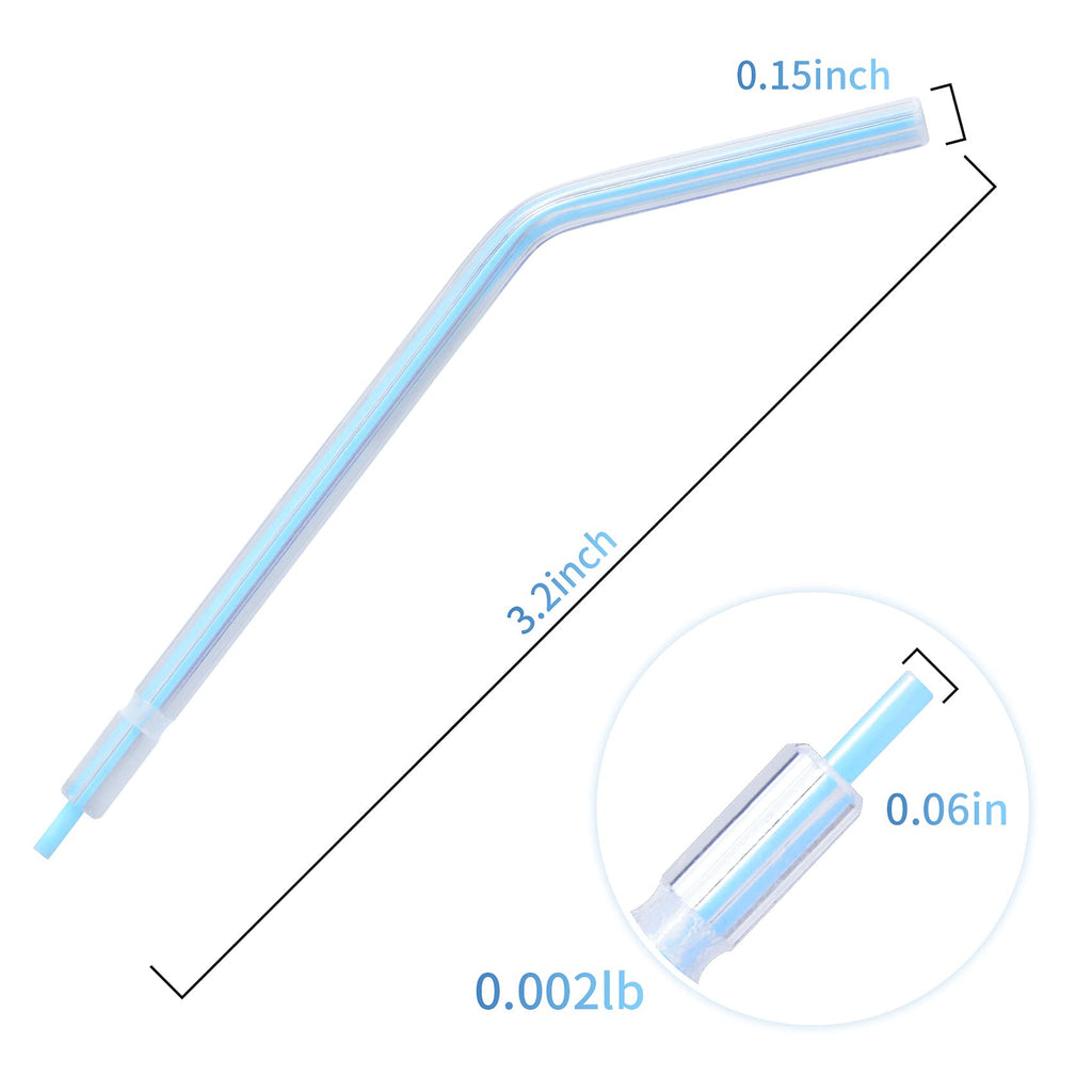 Annhua Air Water Syringe Tips Dental Metal 3 Way Syringe Nozzles 20 PCS, Air Water Spray Tips Autoclavable for Dental Clinic, Lab Equipment, Dental Students