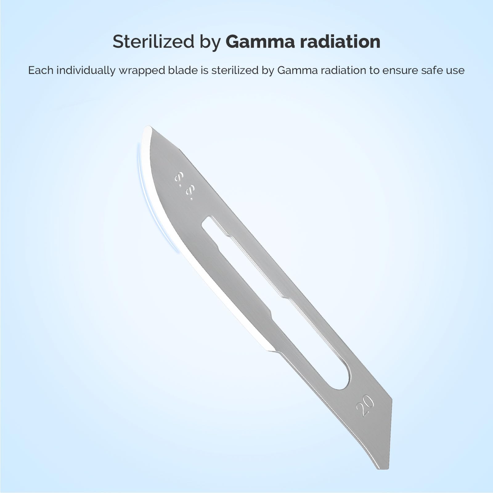 JMU 100pcs Disposable Sterile Surgical Scalpel Blades #15 | Individually Foil Wrapped, Stainless Steel Scalpel Blades