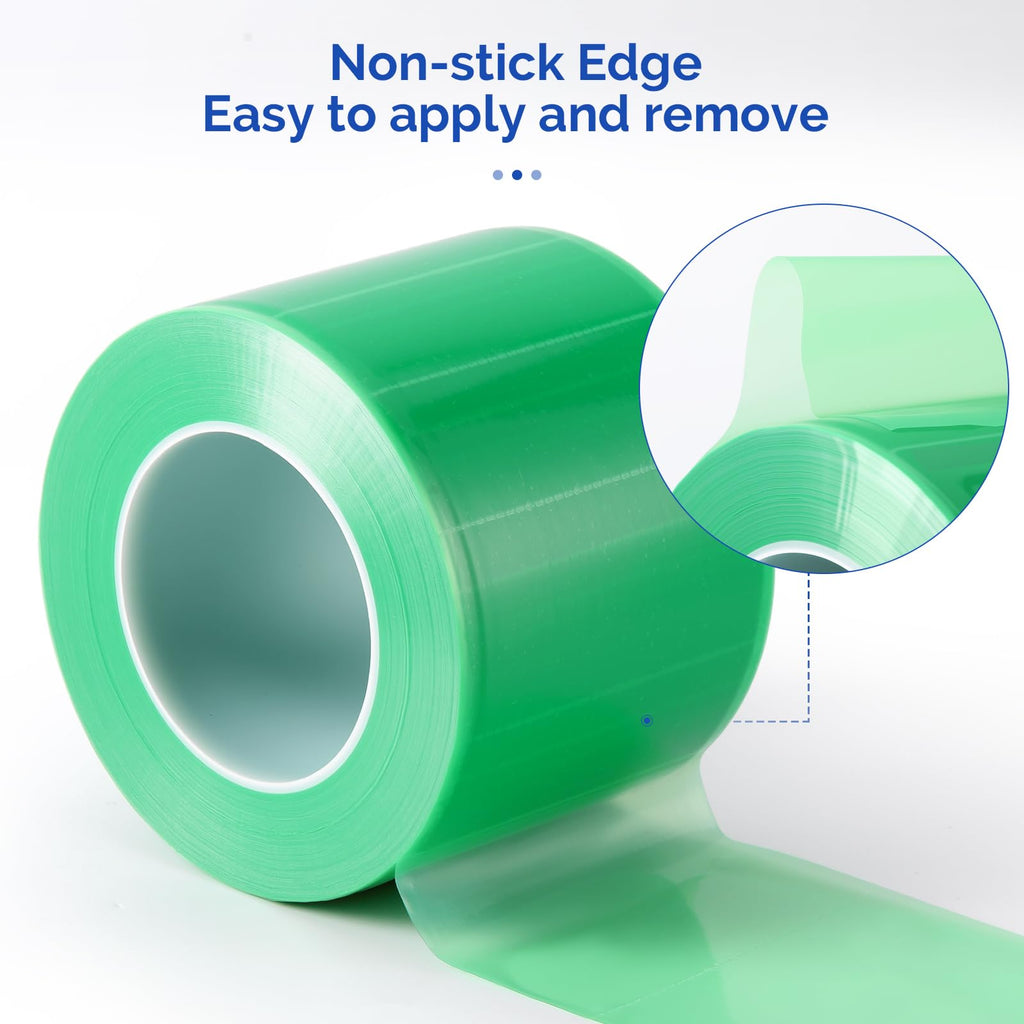 JMU Blue Barrier Film, Barrier Film Tattoo 4" x 6" Barrier Tape, Dental Barrier Film Roll (1 Rolls, 1200 Sheets)