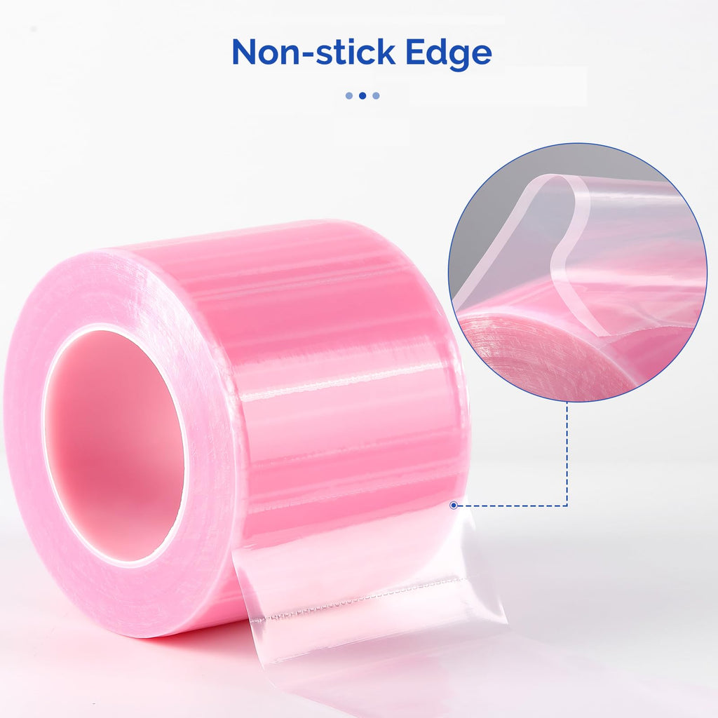 JMU Blue Barrier Film, Barrier Film Tattoo 4" x 6" Barrier Tape, Dental Barrier Film Roll (1 Rolls, 1200 Sheets)