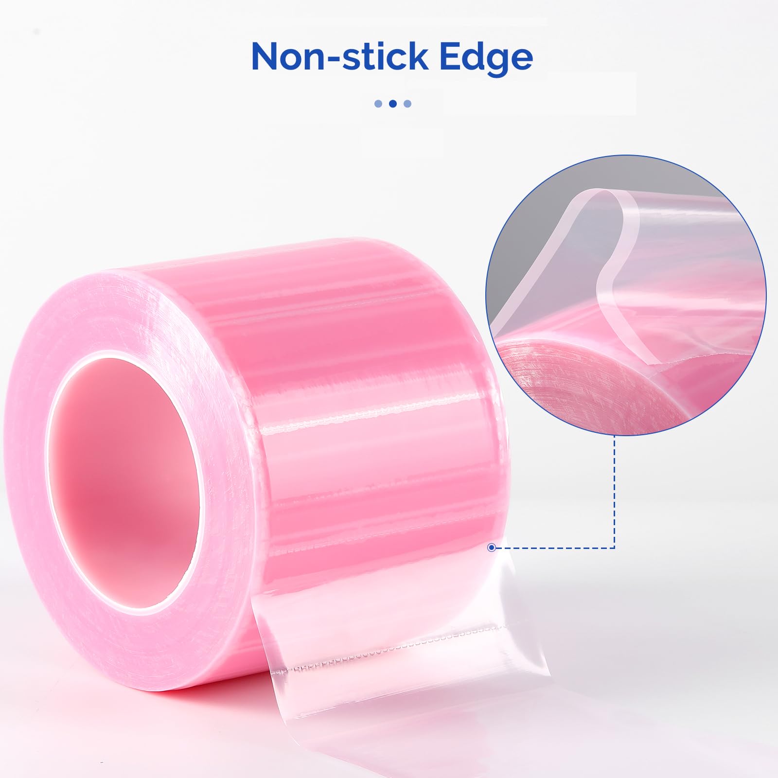 JMU Blue Barrier Film, Barrier Film Tattoo 4" x 6" Barrier Tape, Dental Barrier Film Roll (1 Rolls, 1200 Sheets)