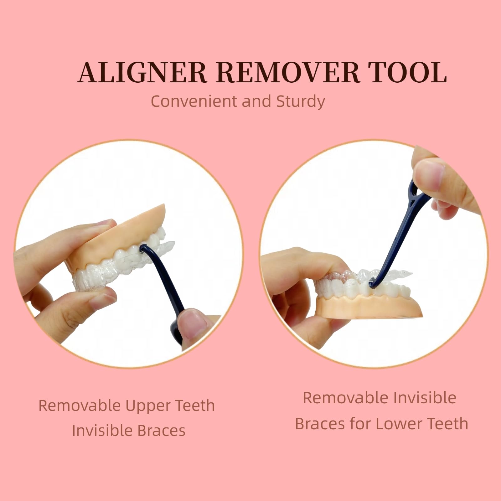 25PCS Aligner Remover Tool,Clear Aligner Removal Tool for Invisalign,Mix 5 Bright Color Removal Aligner Tooth Hook for Invisible Braces