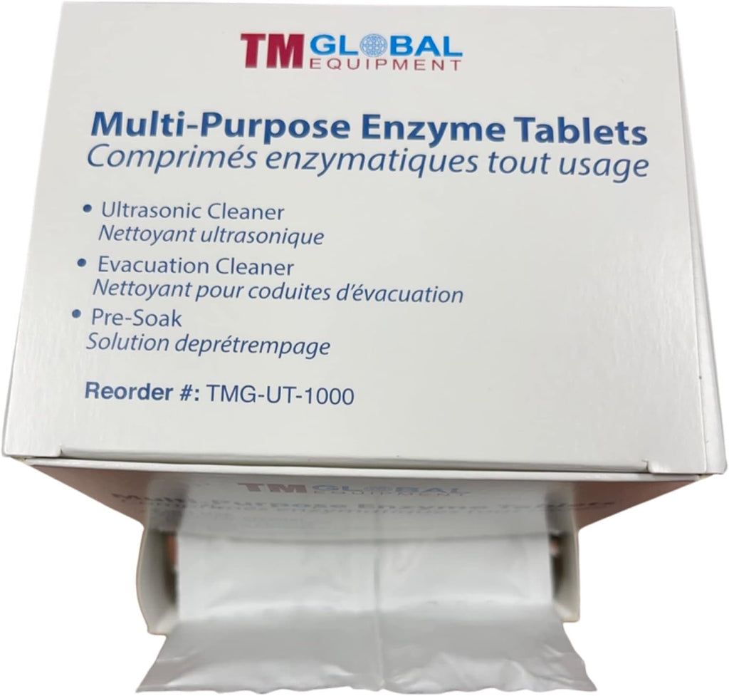 64 Tablets Ultrasonic Enzymatic Tablets 3 in 1, Ultrasonic Cleaner, Evacuation Cleaner, Tools Pre-Soak enzyme Tablets