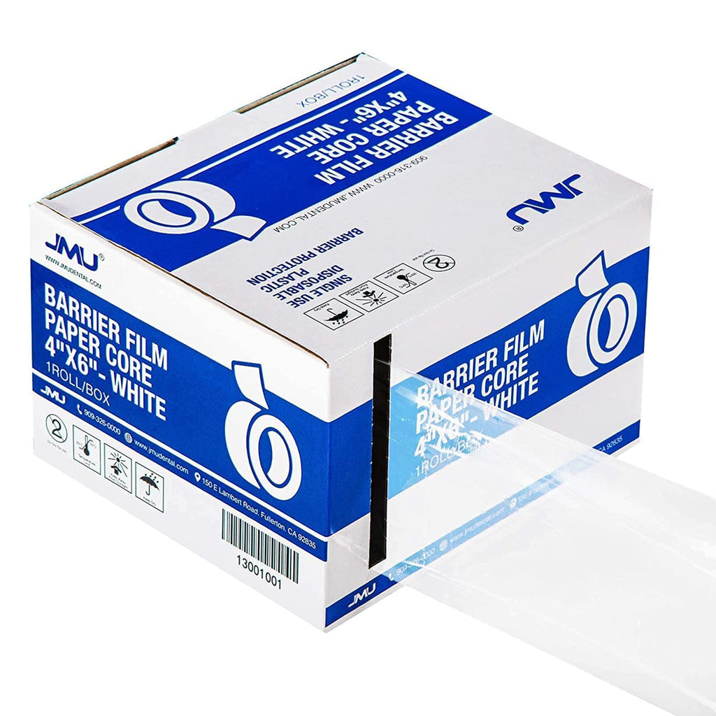 JMU Blue Barrier Film, Barrier Film Tattoo 4" x 6" Barrier Tape, Dental Barrier Film Roll (1 Rolls, 1200 Sheets)