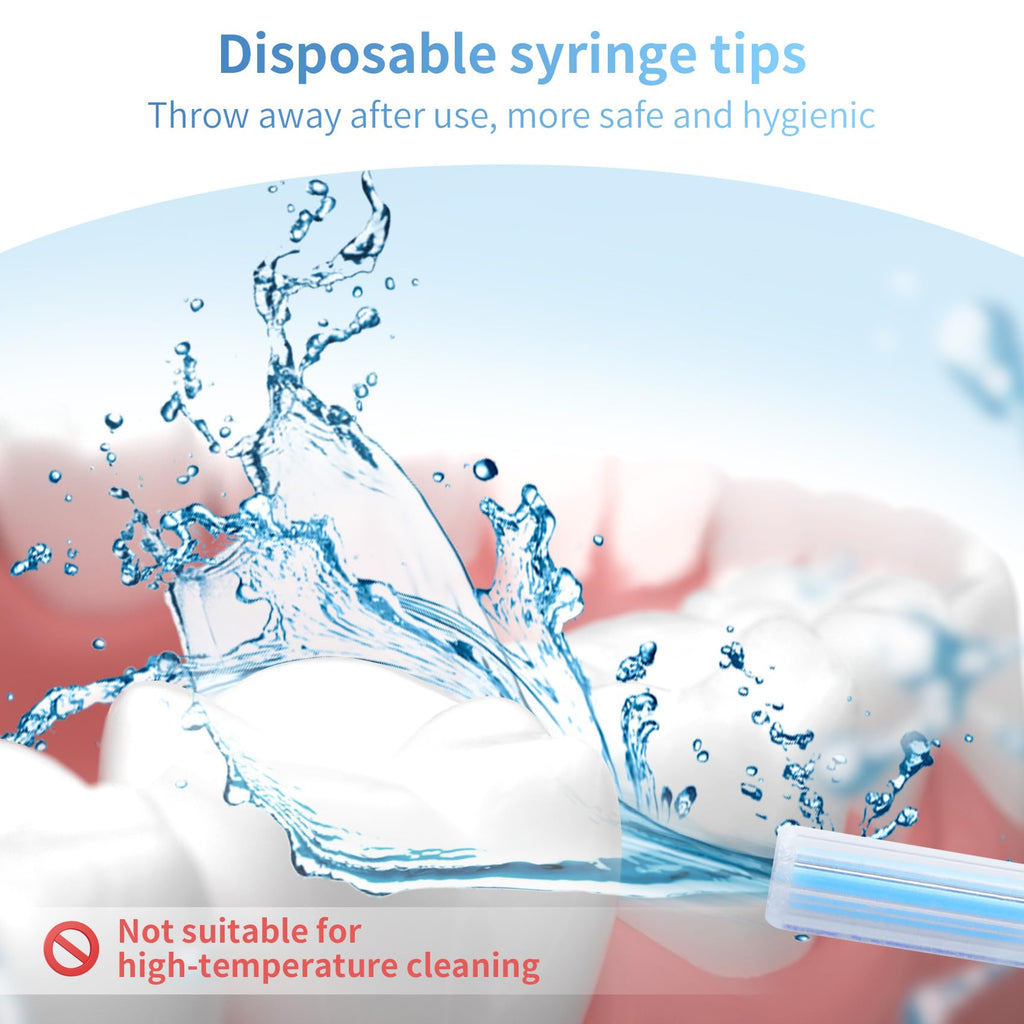 Annhua Air Water Syringe Tips Dental Metal 3 Way Syringe Nozzles 20 PCS, Air Water Spray Tips Autoclavable for Dental Clinic, Lab Equipment, Dental Students