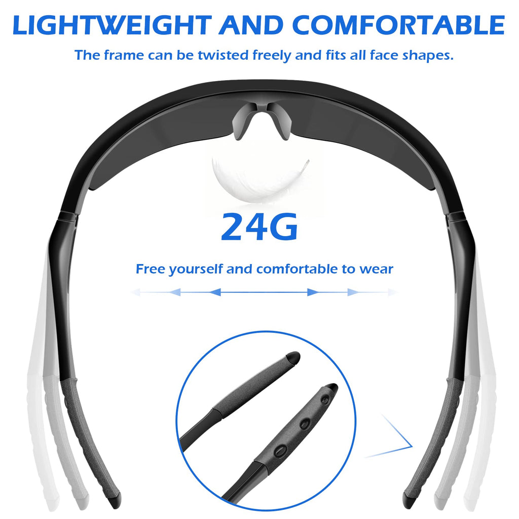 OXG 6 Pack Tinted Safety Glasses for Men Women, Safety Goggles ANSI Z87.1 Protective Eyewear Scratch Resistant Eye Protection