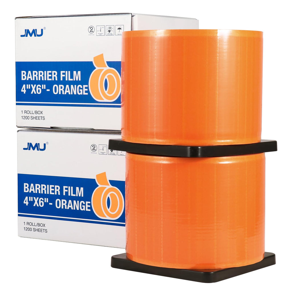 JMU Blue Barrier Film, Barrier Film Tattoo 4" x 6" Barrier Tape, Dental Barrier Film Roll (1 Rolls, 1200 Sheets)