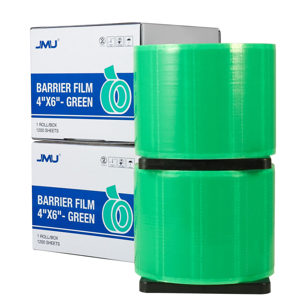 JMU Blue Barrier Film, Barrier Film Tattoo 4" x 6" Barrier Tape, Dental Barrier Film Roll (1 Rolls, 1200 Sheets)