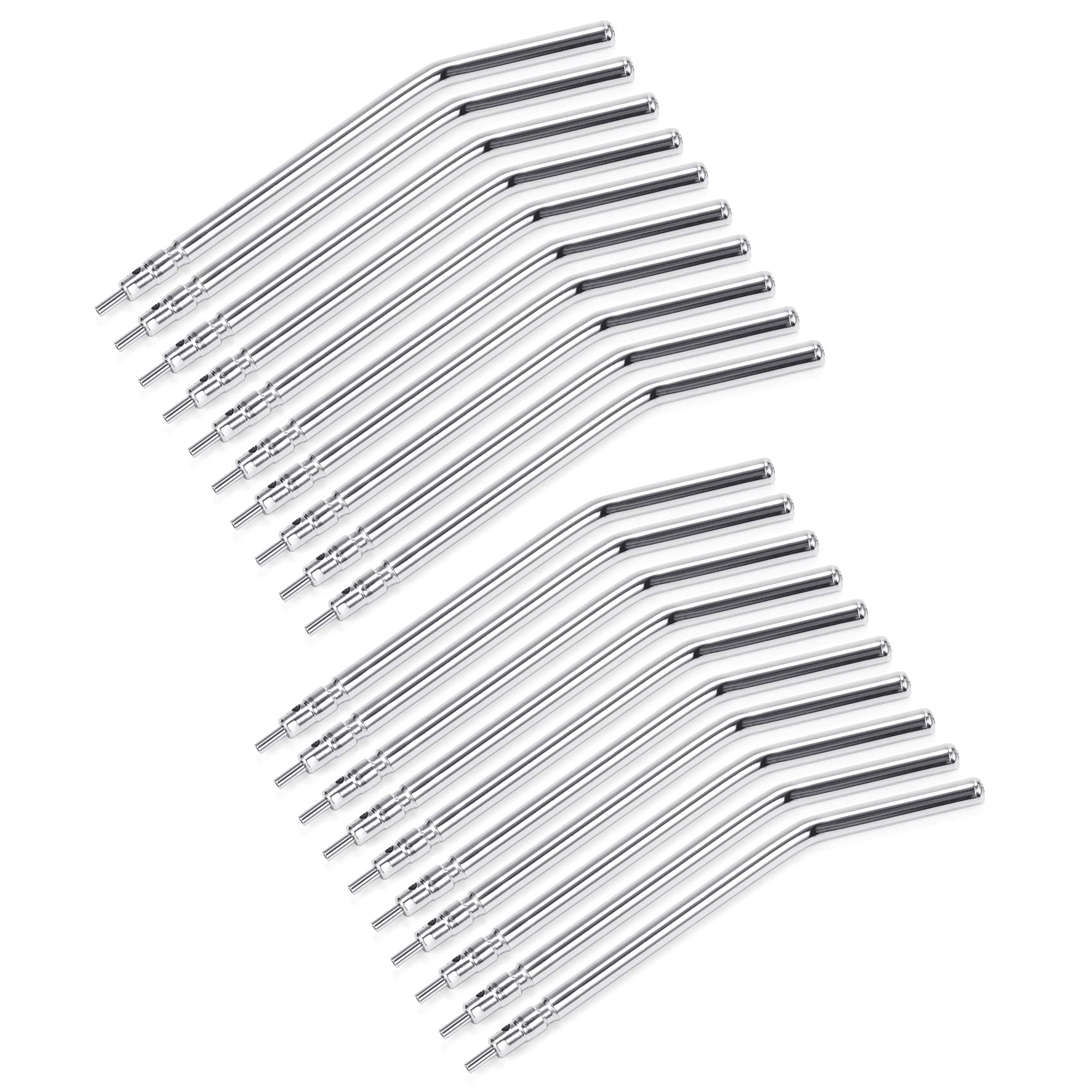 Annhua Air Water Syringe Tips Dental Metal 3 Way Syringe Nozzles 20 PCS, Air Water Spray Tips Autoclavable for Dental Clinic, Lab Equipment, Dental Students