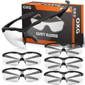 OXG 6 Pack Tinted Safety Glasses for Men Women, Safety Goggles ANSI Z87.1 Protective Eyewear Scratch Resistant Eye Protection