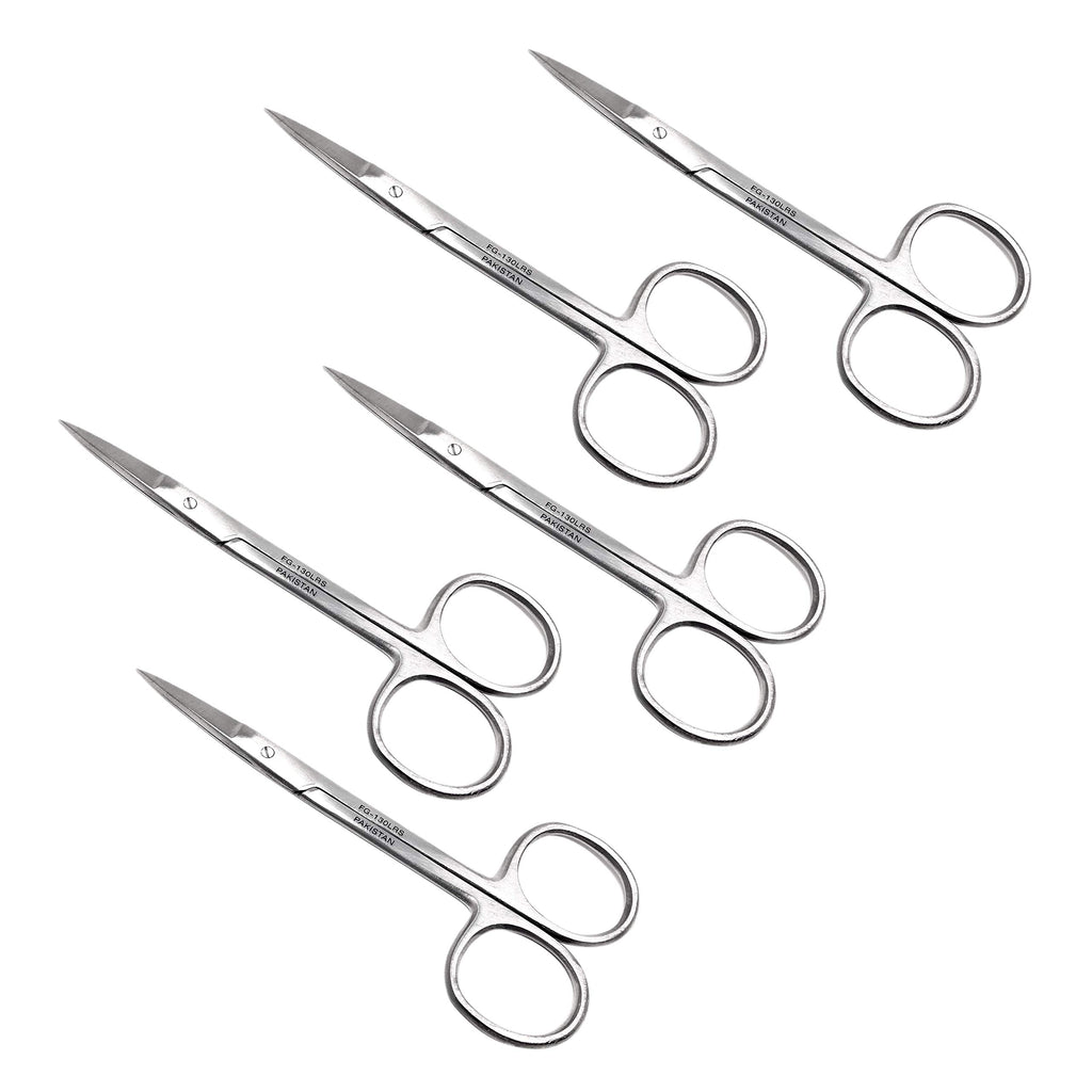 Cynamed Iris Micro Dissecting Precision Lab Scissors, Fine Point Straight - Perfect for Doctors, Nurses, EMS, Students, Education