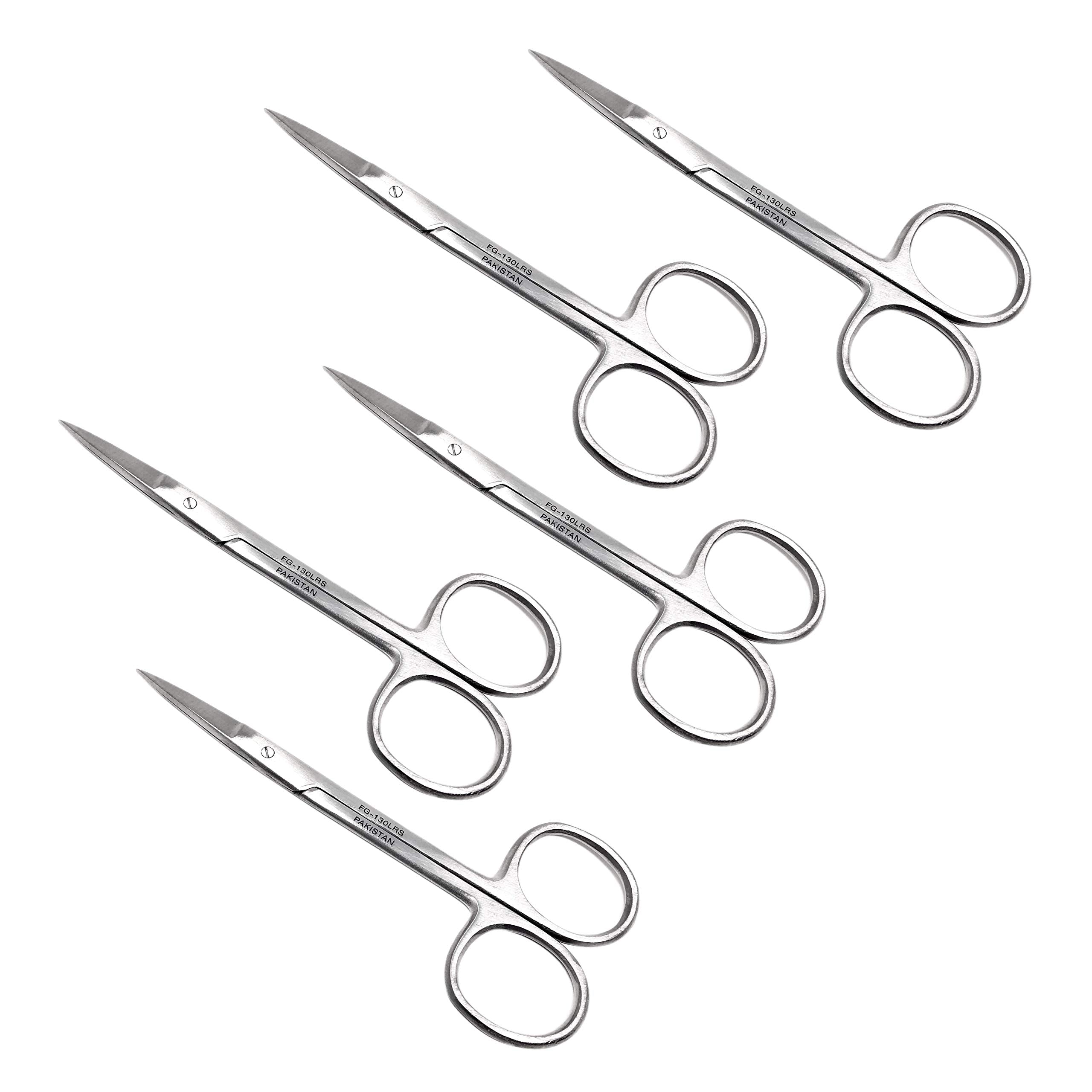 Cynamed Iris Micro Dissecting Precision Lab Scissors, Fine Point Straight - Perfect for Doctors, Nurses, EMS, Students, Education