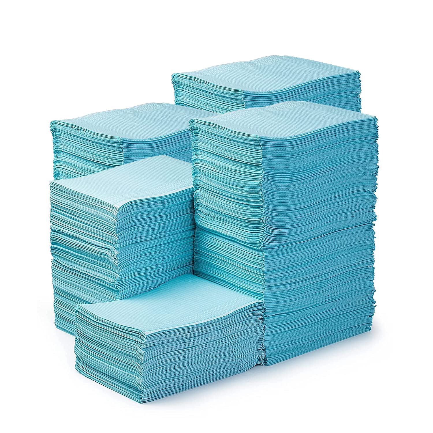 JMU Blue Dental Bibs 500, Dental Bibs Disposable, Tattoo Bibs 13" x 18" | 2-Ply Paper 1-Ply Film
