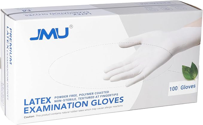 Latex Examination Gloves – Box of 100